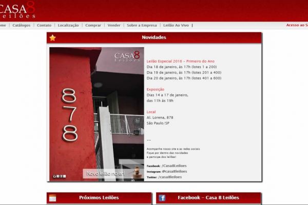 Portal Casa 8 Leilões